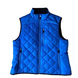 Lands' End Primaloft Puffer Vest Sz M Blue Gorpcore Athleisure Hiking Utility